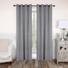 Superior Blackout Drapes Thermal Bedroom  Curtains Grommet Curtain Panels Energy Saving Curtains By  In Silver