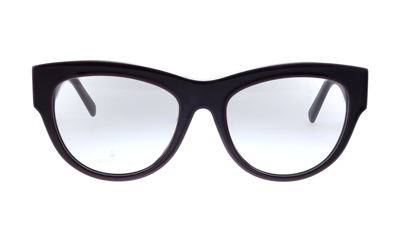 Swarovski Sk 5214 081 53mm Womens Cat-eye Eyeglasses 53mm In Black