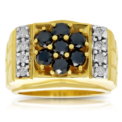 Vir Jewels 2.50 Cttw Men's Diamond Ring 10k Yellow Gold Wedding Engagement Bridal