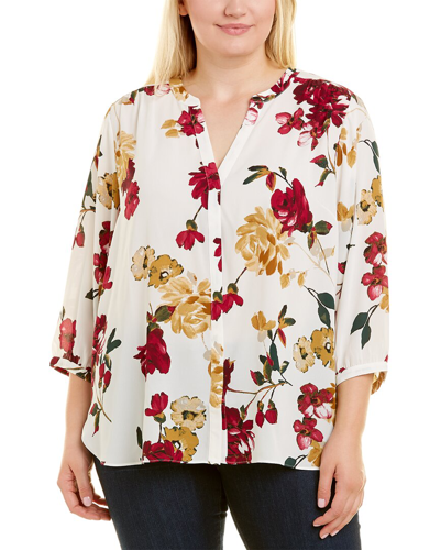 Nydj Plus Size Pintuck Blouse In Nocolor