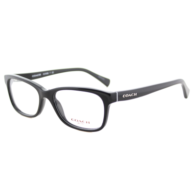 Coach Hc 6089 5002 51mm Womens Rectangle Eyeglasses 51mm In Black