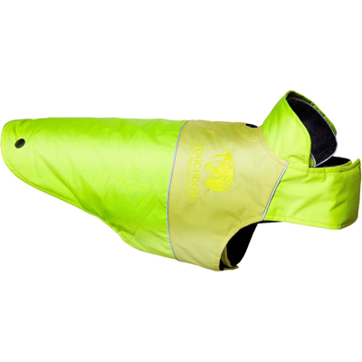 Touchdog Lightening-shield 2-in-1 Dual-removable-layered Waterproof Dog Jacket In Yellow