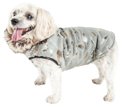 Pet Life Luxe 'gold-wagger' Gold-leaf Fashion Designer Fur Dog Coat