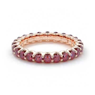The Eternal Fit 14k 2.53 Ct. Tw. Ruby Eternity Ring In Red
