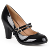 Journee Collection Journee Wendy Patent Mary Jane Pump In Black