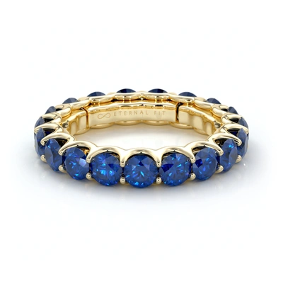 The Eternal Fit 14k 3.60 Ct. Tw. Sapphire Eternity Ring In Multi