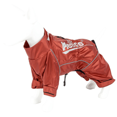 Dog Helios 'hurricanine' Waterproof And Reflective Full Body Dog Coat In Orange