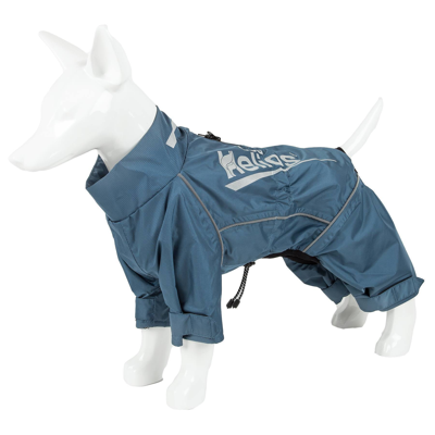 Dog Helios 'hurricanine' Waterproof And Reflective Full Body Dog Coat In Blue