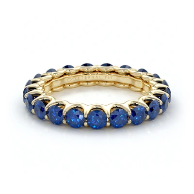 The Eternal Fit 14k 3.10 Ct. Tw. Sapphire Eternity Ring In Multi