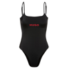 HUGO HUGO BOSS - Square Neck Swimsuit With Foil Print Logo