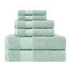 Superior Turkish Cotton Assorted  6-piece Towel Set In Black