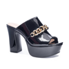 Chinese Laundry Ditzy Chain Platform Sandals In Black