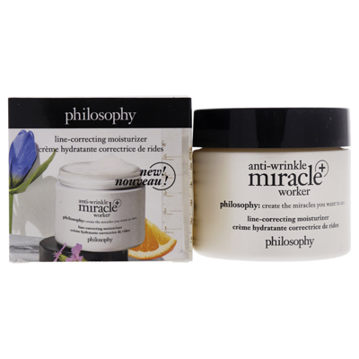 Philosophy Di Lorenzo Serafini Anti-wrinkle Miracle Worker Plus Line-correcting Moisturizer By Philosophy For Unisex - 2 oz Moistur In White