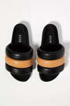 Roam The Puffy Slide Sandal In Beige/black In Multi