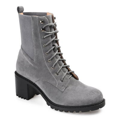 Journee Collection Collection Women's Tru Comfort Foam Kassia Bootie In Grey