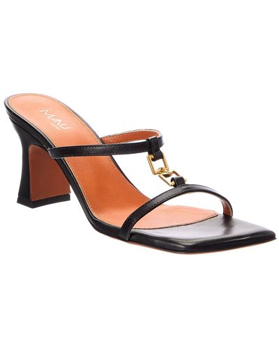 Manu Atelier Joy Leather Sandal In Black