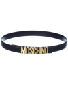 MOSCHINO Moschino Logo Lettering Leather Belt