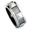 CHARRIOL FOREVER STAINLESS STEEL CABLE BAND RING