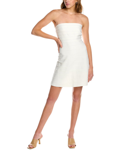 Bebe Bandage A-line Dress In White