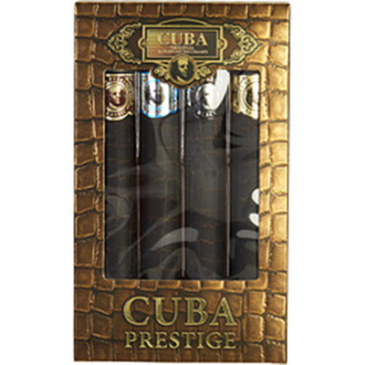 Cuba Variety 4 Piece Mini Variety-prestige Set, 1.17 oz Eau De Parfum Spray In Black