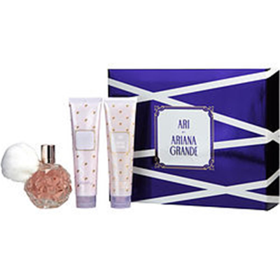 Ariana Grande 303546 3.4 oz Womens Eau De Parfum Spray, Body Lotion & Bath & Shower Gel In Pink