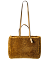 JACQUEMUS LE CABAS NEVE LARGE WOOL & LEATHER TOTE