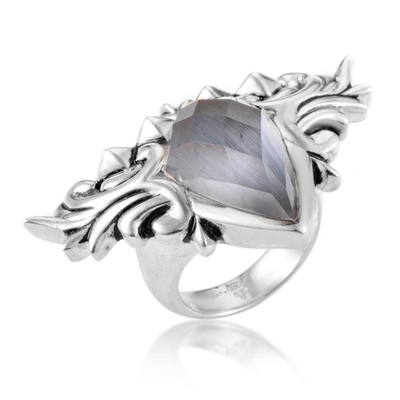 Stephen Webster Superstud Baroque Sterling Silver Cat's Eye & Quartz Ring