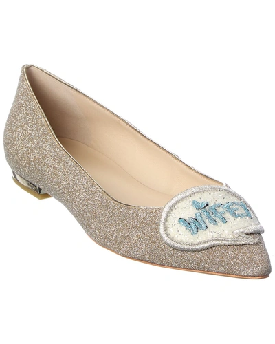 SOPHIA WEBSTER WIFEY FOR LIFEY GLITTER FLAT