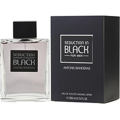 Antonio Banderas 224001 6.8 oz Mens Black Seduction Eau De Toilette Spray