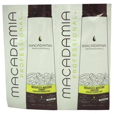 Macadamia Natural Oil Macadamia U-hc-10688 2 X 0.34 oz Unisex Professional Weightless Moisture Shampoo & Conditioner In White