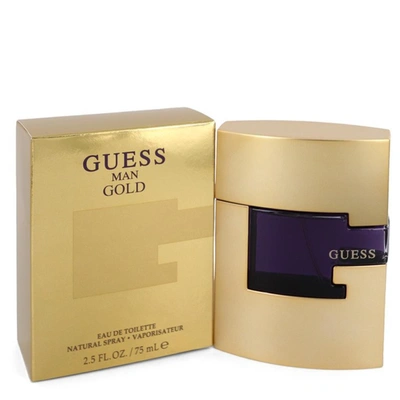 Guess 549587 Gold Cologne Eau De Toilette Spray For Men, 2.5 oz
