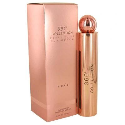 Perry Ellis 539848 3.4 oz  360 Collection Rose Eau De Parfum Spray For Womens In Pink