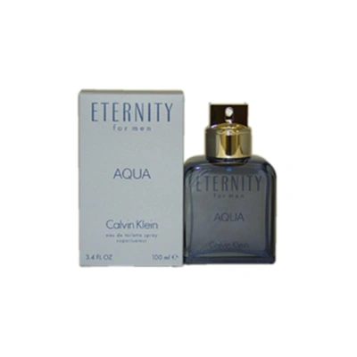 Calvin Klein M-3322 Eternity Aqua - 3.4 oz - Edt Cologne  Spray In Blue