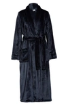 Nordstrom Bliss Plush Robe In Navy Blue