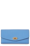 Mulberry Small Darley Leather Wallet In Cornflower Blue