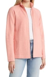 Tommy Bahama New Aruba Zip Front Stretch Cotton Jacket In Coral Bluff Heather
