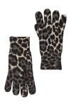 AMICALE CASHMERE ANIMAL PRINT GLOVES