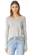 Atm Anthony Thomas Melillo Slub Pima Cotton-blend Jersey Top In Heather Grey