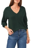 Vince Camuto Cozy Seam Sweater In Windsor Moss
