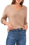 Vince Camuto Cozy Seam Sweater In Taupe