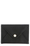 Royce New York Personalized Envelope Card Holder In Black - Deboss