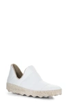 Asportuguesas By Fly London Crus Quilted Slip-on Sneaker In Blanco Recycled Polyester