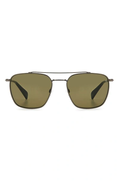 Rag & Bone 53mm Navigator Sunglasses In Grey Khaki