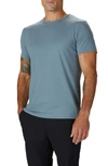 Cuts Trim Fit Split Hem Crewneck T-shirt In Breeze