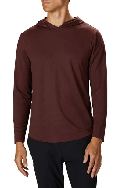 Cuts Trim Fit Pullover Hoodie In Port