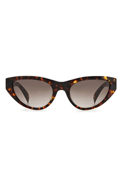 Rag & Bone 54mm Polarized Cat Eye Sunglasses In Havana
