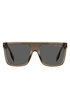 Marc Jacobs 57mm Flat Top Sunglasses In 09q Brown