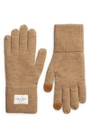 Rag & Bone Addison Wool Blend Gloves In Camel