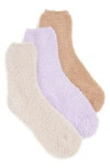 Stems 3-pack Lounge Socks In Nude/ Blush/ Mulberry