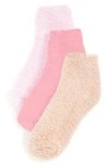 Stems 3-pack Lounge Socks In Watermelon/ Nude/ Blush
